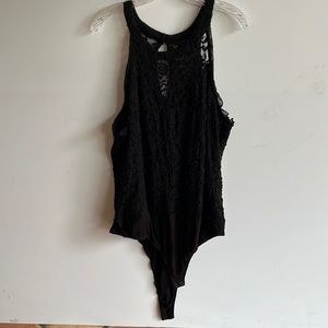 TORRID size 3 black lace body suit